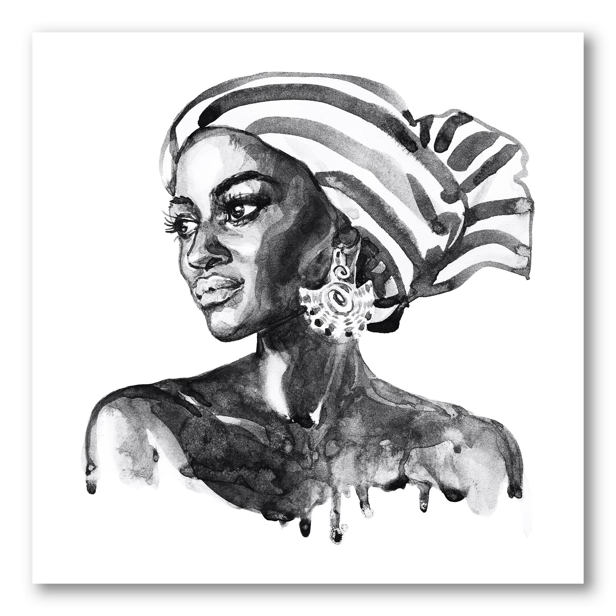 Designart - Portrait of African American Woman XII